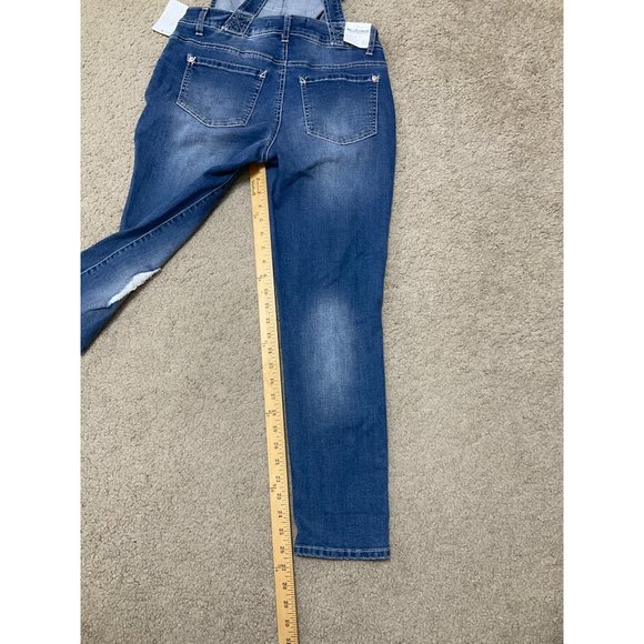 NWT Wallflower Coverall Overall Dungarees Medium Blue Jeans - Picture 8 of 8